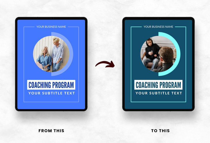Ladystrategist 30-Page Coaching Program Package Canva Template Ultramarine Style instagram canva templates social media templates etsy free canva templates