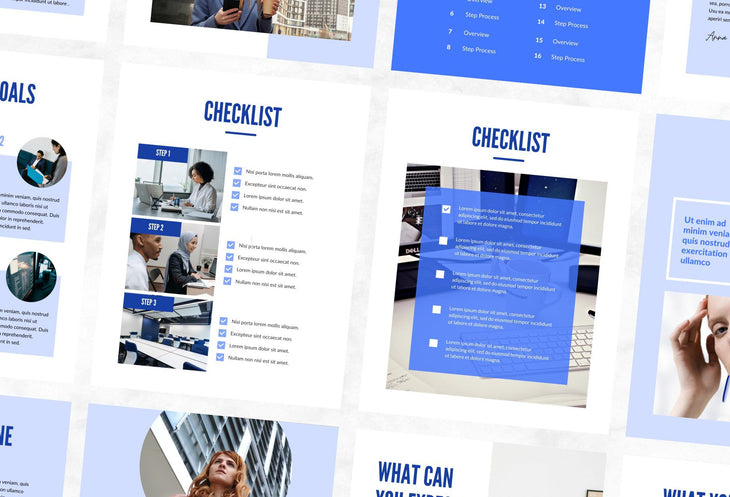 Ladystrategist 30-Page Coaching Program Package Canva Template Ultramarine Style instagram canva templates social media templates etsy free canva templates