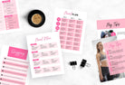 Ladystrategist 30 Page Fitness Program Template Bubble Gum Editable Canva Template instagram canva templates social media templates etsy free canva templates
