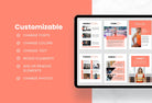 Ladystrategist 30 Page Fitness Program Template Pamplemousse Editable Canva Templates instagram canva templates social media templates etsy free canva templates