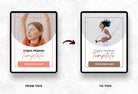 Ladystrategist 30 Page Fitness Program Template Pamplemousse Editable Canva Templates instagram canva templates social media templates etsy free canva templates