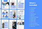 Ladystrategist 30 Page Fitness Program Template Violet Sky Editable Canva Templates instagram canva templates social media templates etsy free canva templates