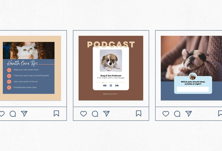 Ladystrategist 30 Pets Instagram Post Canva Templates instagram canva templates social media templates etsy free canva templates