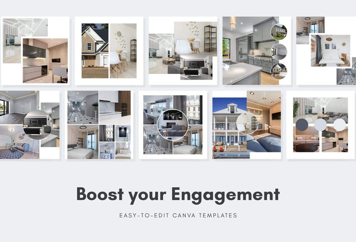 Ladystrategist 30 Real Estate Photo Gallery - Instagram Post Canva Templates instagram canva templates social media templates etsy free canva templates