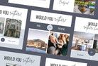 Ladystrategist 30 Real Estate Would you Rather - Instagram Post Canva Templates instagram canva templates social media templates etsy free canva templates