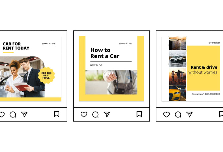 Ladystrategist 30 Rentals Instagram Post Canva Templates instagram canva templates social media templates etsy free canva templates