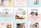 Ladystrategist 30 Self Development Instagram Post Canva Templates V2 instagram canva templates social media templates etsy free canva templates