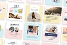 Ladystrategist 30 Self Development Instagram Post Canva Templates V2 instagram canva templates social media templates etsy free canva templates