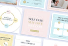 Ladystrategist 30 Self Development Instagram Post Canva Templates V2 instagram canva templates social media templates etsy free canva templates