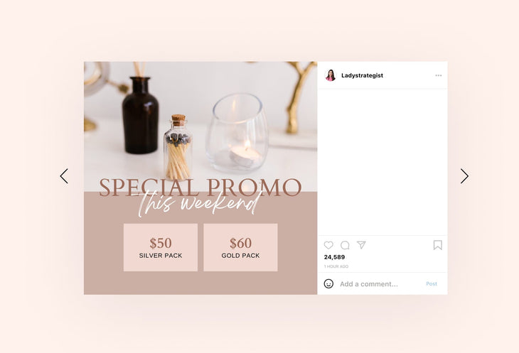 Ladystrategist 30 Spa Instagram Post Canva Templates instagram canva templates social media templates etsy free canva templates