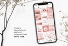 Ladystrategist 30 Step by Step Process Rose Gold Instagram Engagement Booster Post Canva Templates instagram canva templates social media templates etsy free canva templates