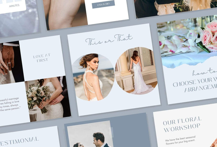 Ladystrategist 30 Wedding Instagram Post Canva Templates instagram canva templates social media templates etsy free canva templates