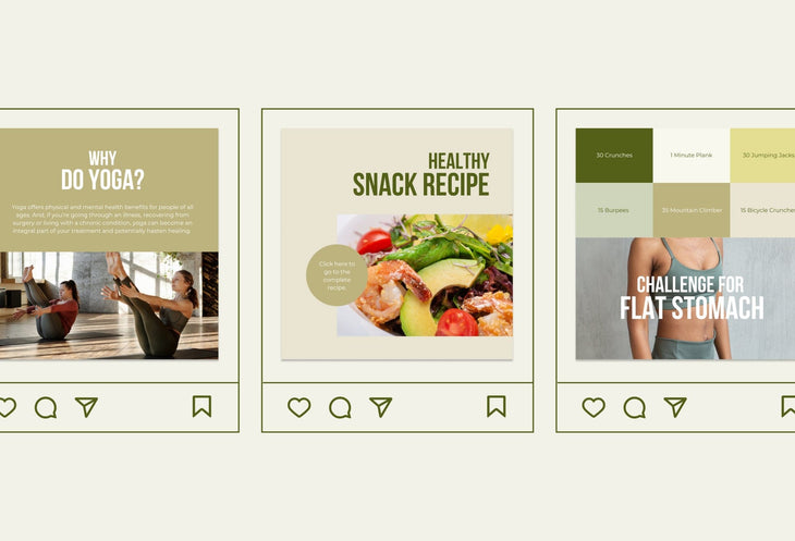 Ladystrategist 30 Weight Loss Instagram Post Canva Templates instagram canva templates social media templates etsy free canva templates