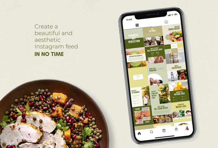 Ladystrategist 30 Weight Loss Instagram Post Canva Templates instagram canva templates social media templates etsy free canva templates