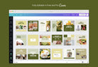 Ladystrategist 30 Weight Loss Instagram Post Canva Templates instagram canva templates social media templates etsy free canva templates