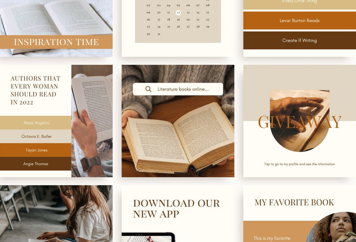 Ladystrategist 30 Writers Instagram Engagement Posts instagram canva templates social media templates etsy free canva templates