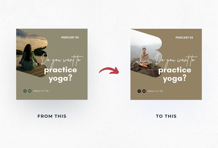 Ladystrategist 30 Yoga Instagram Post Editable Canva Templates instagram canva templates social media templates etsy free canva templates
