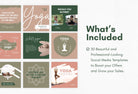 Ladystrategist 30 Yoga Instagram Post Editable Canva Templates instagram canva templates social media templates etsy free canva templates