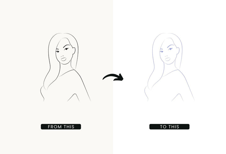 Ladystrategist 50 Outline Female Illustrations - Fully Editable in Canva instagram canva templates social media templates etsy free canva templates