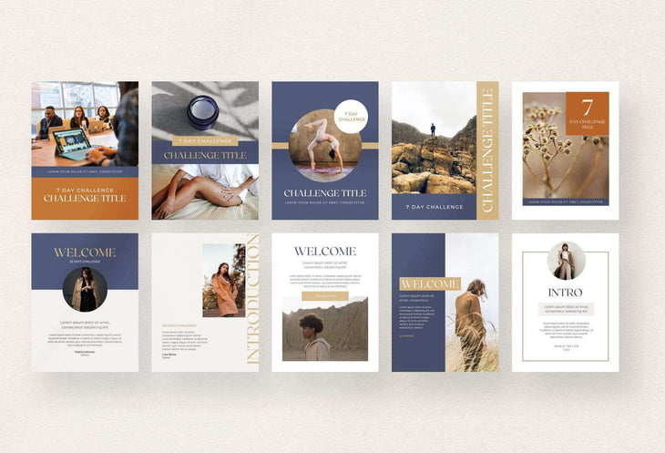 Ladystrategist 7-Day Challenge Lead Magnet Template instagram canva templates social media templates etsy free canva templates
