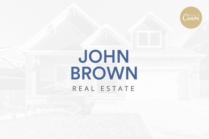 Ladystrategist Shop DIY John Real Estate Brand Logo Canva Template instagram canva templates social media templates etsy free canva templates