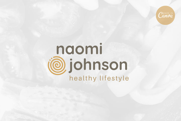 Ladystrategist Shop DIY Naomi Wellness Brand Logo Canva Template instagram canva templates social media templates etsy free canva templates