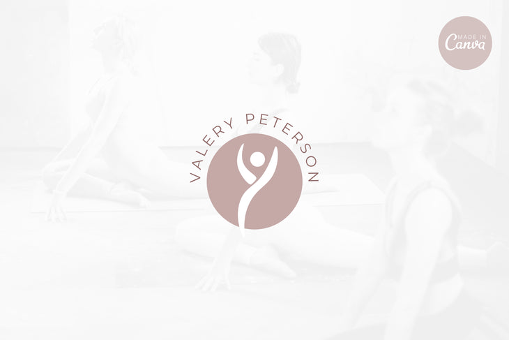 Ladystrategist Shop DIY Valery Yoga Brand Logo Canva Template instagram canva templates social media templates etsy free canva templates