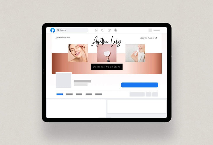 Ladystrategist Agatha Facebook Cover Canva Template instagram canva templates social media templates etsy free canva templates