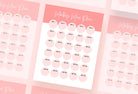 Ladystrategist American Pink Monthly Meal Plan Calendar Printable and Editable Canva Template instagram canva templates social media templates etsy free canva templates