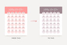 Ladystrategist American Pink Monthly Meal Plan Calendar Printable and Editable Canva Template instagram canva templates social media templates etsy free canva templates