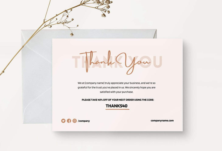 Ladystrategist Ashley Thank You Card Canva Template instagram canva templates social media templates etsy free canva templates
