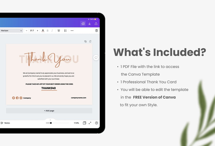 Ladystrategist Ashley Thank You Card Canva Template instagram canva templates social media templates etsy free canva templates