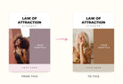 Ladystrategist Attraction Planner Canva Template instagram canva templates social media templates etsy free canva templates