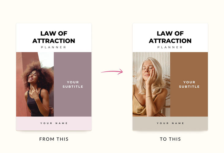 Ladystrategist Attraction Planner Canva Template instagram canva templates social media templates etsy free canva templates