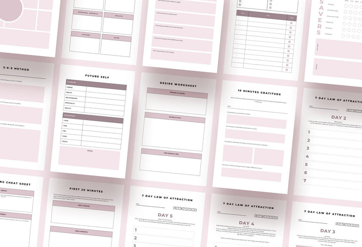 Ladystrategist Attraction Planner Canva Template instagram canva templates social media templates etsy free canva templates