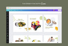 Ladystrategist Avery Food and Nutrition 6-Page Carousel Canva Template instagram canva templates social media templates etsy free canva templates