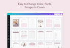 Ladystrategist Baby Boy Journal Canva Template instagram canva templates social media templates etsy free canva templates