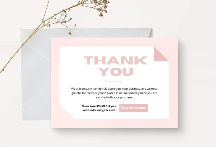 Ladystrategist Brenda Printable Thank You Card Packaging Insert Note Canva Template instagram canva templates social media templates etsy free canva templates