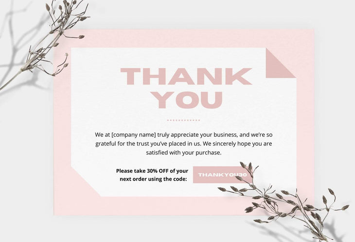 Ladystrategist Brenda Printable Thank You Card Packaging Insert Note Canva Template instagram canva templates social media templates etsy free canva templates