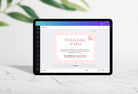 Ladystrategist Brenda Printable Thank You Card Packaging Insert Note Canva Template instagram canva templates social media templates etsy free canva templates