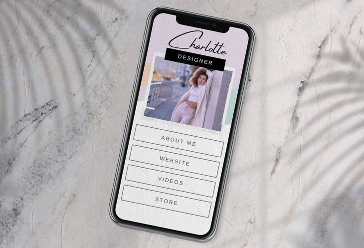 Ladystrategist Charlotte Instagram Link in Bio Canva Landing Page Website instagram canva templates social media templates etsy free canva templates