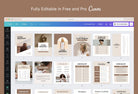 Ladystrategist Charlotte Lead Magnet Editable Canva Template instagram canva templates social media templates etsy free canva templates