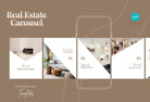 Ladystrategist Chloe Real Estate 6-Page Carousel Canva Template instagram canva templates social media templates etsy free canva templates