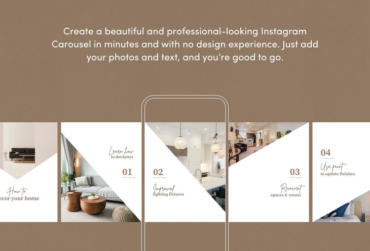 Ladystrategist Chloe Real Estate 6-Page Carousel Canva Template instagram canva templates social media templates etsy free canva templates