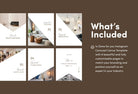 Ladystrategist Chloe Real Estate 6-Page Carousel Canva Template instagram canva templates social media templates etsy free canva templates