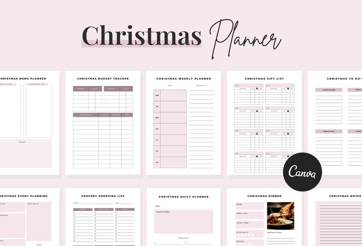 Ladystrategist Christmas Canva Planner Template instagram canva templates social media templates etsy free canva templates