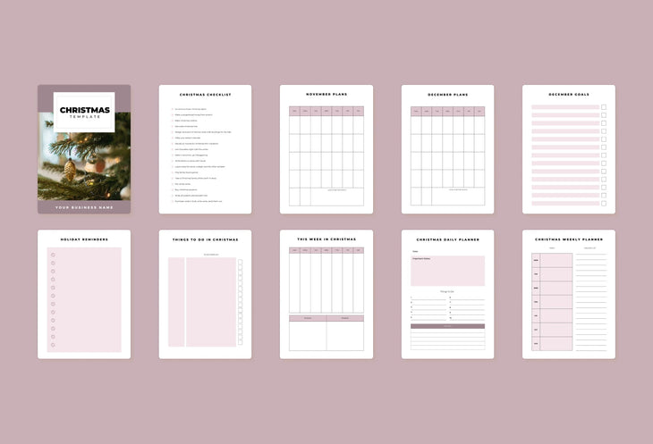 Ladystrategist Christmas Canva Planner Template instagram canva templates social media templates etsy free canva templates