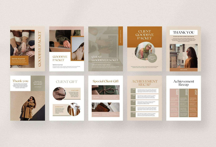 Ladystrategist Client Goodbye Packet Canva Template instagram canva templates social media templates etsy free canva templates