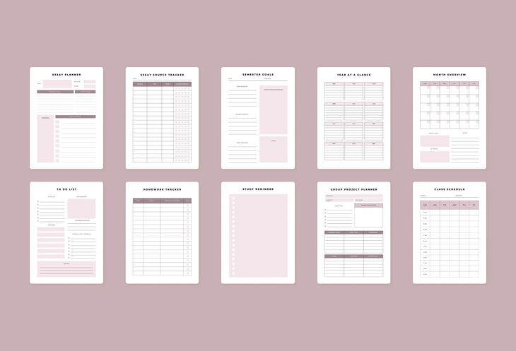 Ladystrategist College Planner Canva Template instagram canva templates social media templates etsy free canva templates
