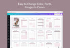 Ladystrategist College Planner Canva Template instagram canva templates social media templates etsy free canva templates